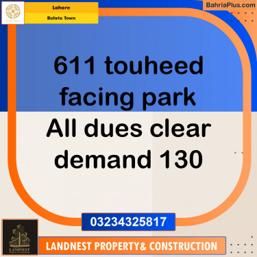 Residential Plot for Sale in Bahria Town, Lahore - (BP-132662)