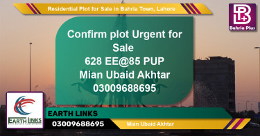 Residential Plot for Sale in Bahria Town, Lahore - (BP-132697)