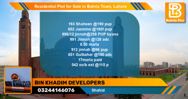 Residential Plot for Sale in Bahria Town, Lahore - (BP-132729)