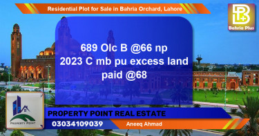 Residential Plot for Sale in OLC-B Block -  Bahria Orchard, Lahore - (BP-132744)