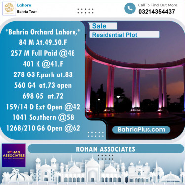 Residential Plot for Sale in Bahria Town, Lahore - (BP-132774)
