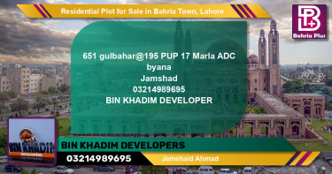 Residential Plot for Sale in Bahria Town, Lahore - (BP-132803)