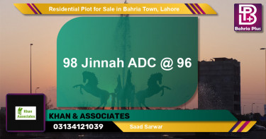 Residential Plot for Sale in Bahria Town, Lahore - (BP-132813)