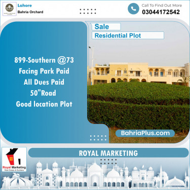 Residential Plot for Sale in Bahria Orchard, Lahore - (BP-132867)