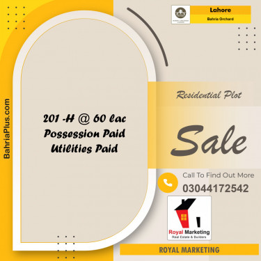 Residential Plot for Sale in Bahria Orchard, Lahore - (BP-132875)