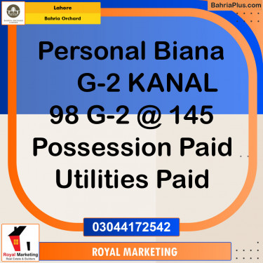 Residential Plot for Sale in Bahria Orchard, Lahore - (BP-132886)