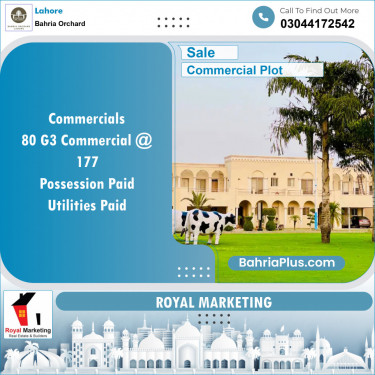 Commercial Plot for Sale in Bahria Orchard, Lahore - (BP-132980)