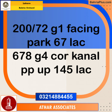 Residential Plot for Sale in Bahria Orchard, Lahore - (BP-133185)