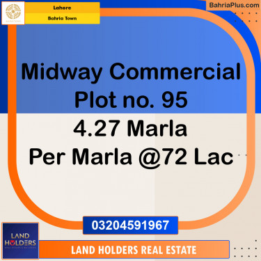 Commercial Plot for Sale in Bahria Town, Lahore - (BP-133186)