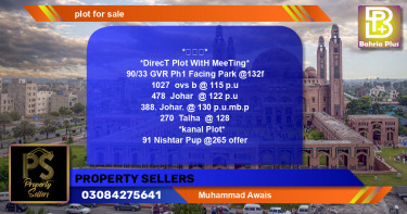 Residential Plot for Sale in Bahria Town, Lahore - (BP-133253)