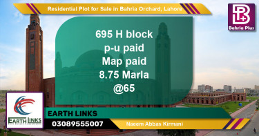 Residential Plot for Sale in Bahria Orchard, Lahore - (BP-133254)
