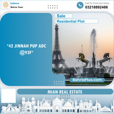 Residential Plot for Sale in Bahria Town, Lahore - (BP-133299)