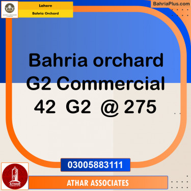 Residential Plot for Sale in Bahria Orchard, Lahore - (BP-133328)