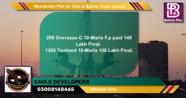 Residential Plot for Sale in Bahria Town, Lahore - (BP-133359)