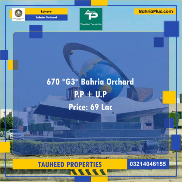Residential Plot for Sale in Bahria Orchard, Lahore - (BP-133367)