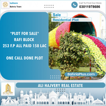 Residential Plot for Sale in Bahria Town, Lahore - (BP-133398)