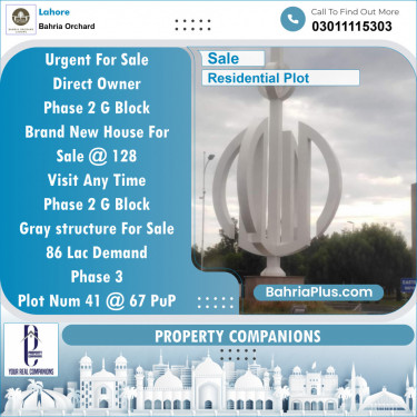 Residential Plot for Sale in Bahria Orchard, Lahore - (BP-133450)