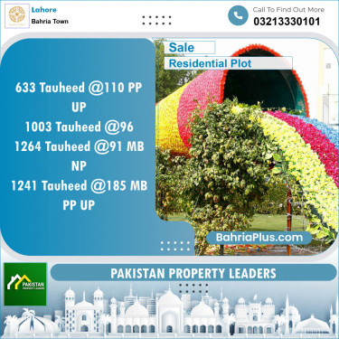 Residential Plot for Sale in Bahria Town, Lahore - (BP-133621)