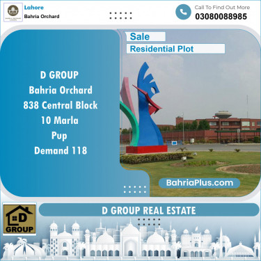 Residential Plot for Sale in Bahria Orchard, Lahore - (BP-133749)