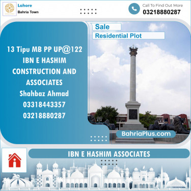 Residential Plot for Sale in Bahria Town, Lahore - (BP-133758)