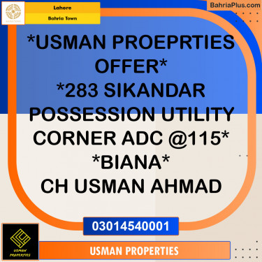 Residential Plot for Sale in Bahria Town, Lahore - (BP-133763)