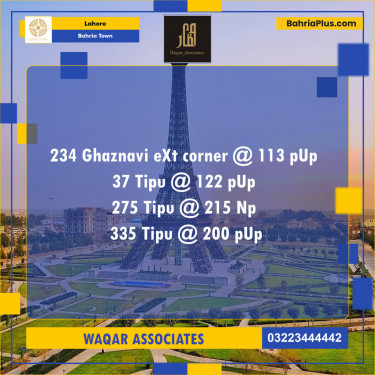 Residential Plot for Sale in Bahria Town, Lahore - (BP-133768)