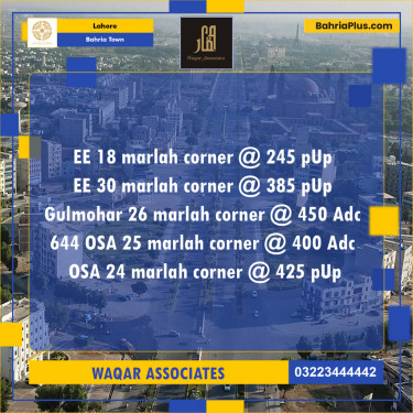 Residential Plot for Sale in Bahria Town, Lahore - (BP-133787)