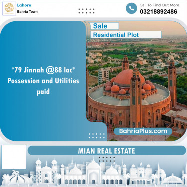 Residential Plot for Sale in Bahria Town, Lahore - (BP-133804)
