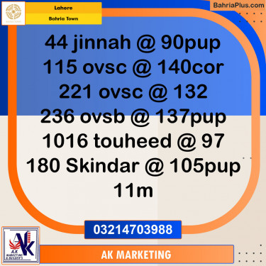 Residential Plot for Sale in Bahria Town, Lahore - (BP-133849)