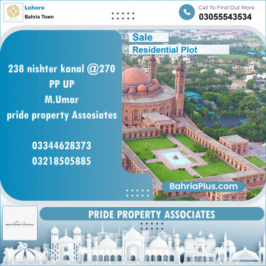 Residential Plot for Sale in Bahria Town, Lahore - (BP-133882)