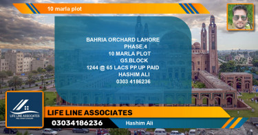 Residential Plot for Sale in Bahria Orchard, Lahore - (BP-133888)