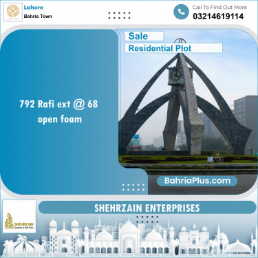 Residential Plot for Sale in Bahria Town, Lahore - (BP-133908)