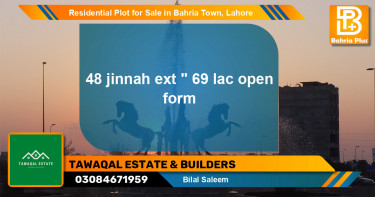Residential Plot for Sale in Bahria Town, Lahore - (BP-133997)