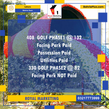 Residential Plot for Sale in Bahria Town, Lahore - (BP-134026)