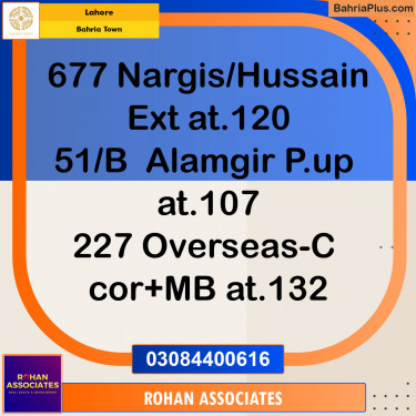 Residential Plot for Sale in Bahria Town, Lahore - (BP-134092)