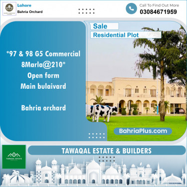 Residential Plot for Sale in Bahria Orchard, Lahore - (BP-134124)