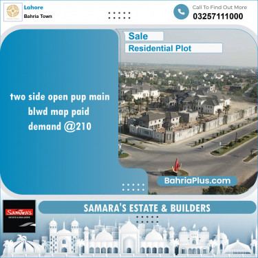 Residential Plot for Sale in Bahria Town, Lahore - (BP-134139)
