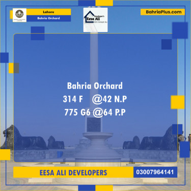 Residential Plot for Sale in Bahria Orchard, Lahore - (BP-134168)