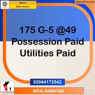 Residential Plot for Sale in Bahria Orchard, Lahore - (BP-134177)