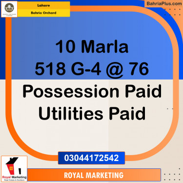 Residential Plot for Sale in Bahria Orchard, Lahore - (BP-134185)