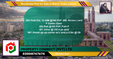 Residential Plot for Sale in Bahria Town, Lahore - (BP-134234)
