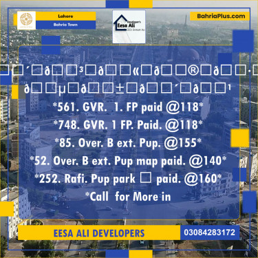 Residential Plot for Sale in Bahria Town, Lahore - (BP-134271)