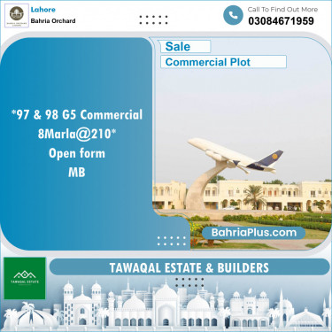 Commercial Plot for Sale in Bahria Orchard, Lahore - (BP-134314)