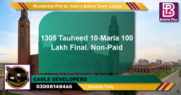 Residential Plot for Sale in Bahria Town, Lahore - (BP-134428)