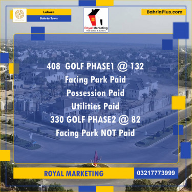 Residential Plot for Sale in Bahria Town, Lahore - (BP-134470)