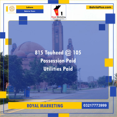 Residential Plot for Sale in Bahria Town, Lahore - (BP-134477)