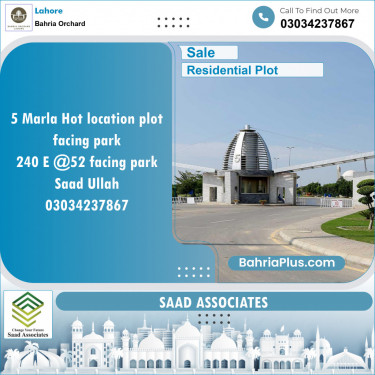 Residential Plot for Sale in Bahria Orchard, Lahore - (BP-134479)