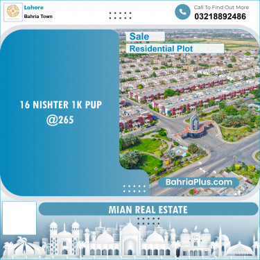 Residential Plot for Sale in Bahria Town, Lahore - (BP-134703)
