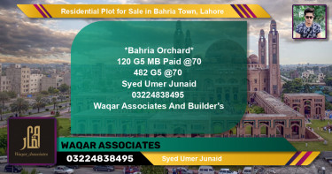 Residential Plot for Sale in Bahria Town, Lahore - (BP-134801)