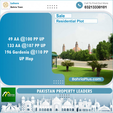 Residential Plot for Sale in Bahria Town, Lahore - (BP-134838)